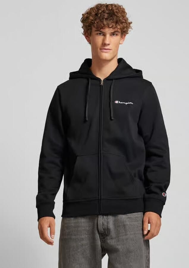 Champion Zwarte capuchontrui met volledige rits Black Heren - Foto 3