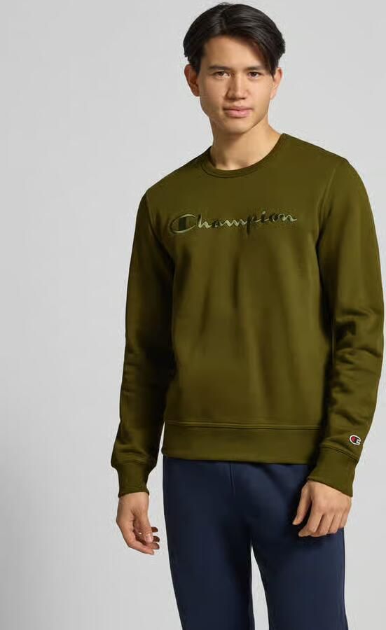 Champion Sweatshirt met labelstitching en ronde hals - Foto 2