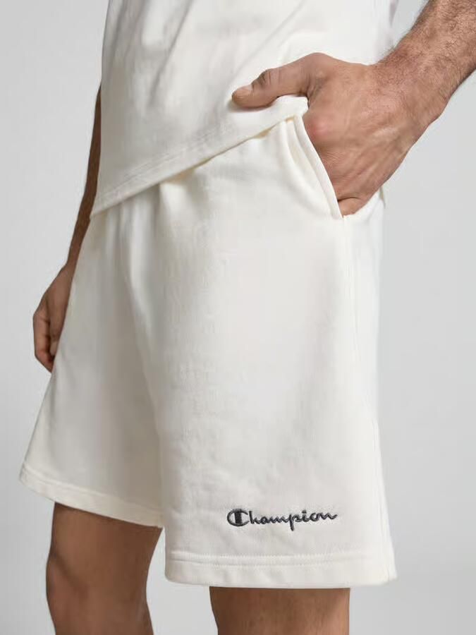 Champion Sweatshorts met elastische band en labelstitching