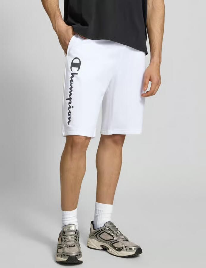 Champion Sweatshorts met logoprint en -stitching - Foto 2