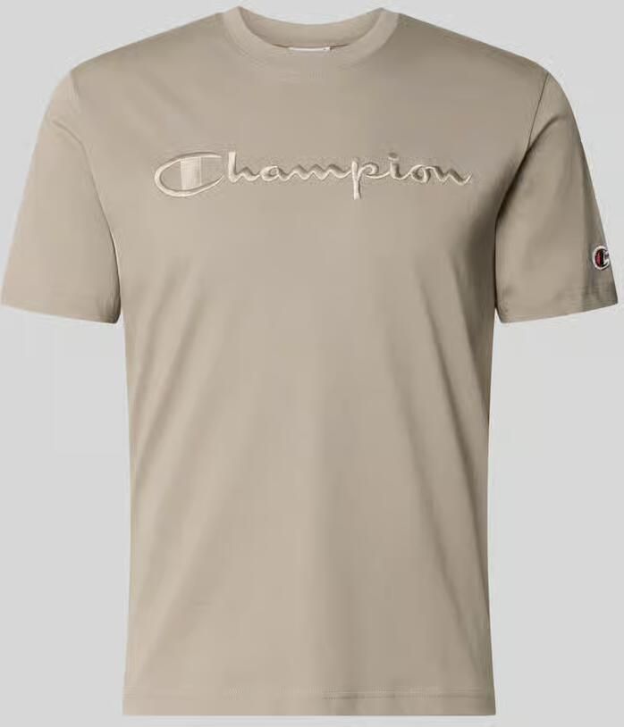 Champion T-shirt met label-stitching met ronde hals - Foto 2