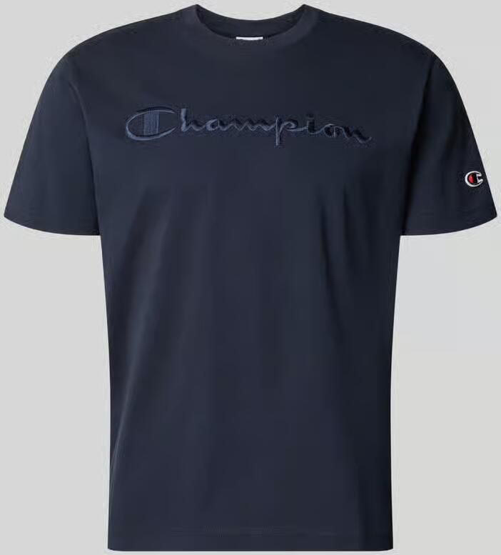 Champion T-shirt met label-stitching met ronde hals - Foto 2