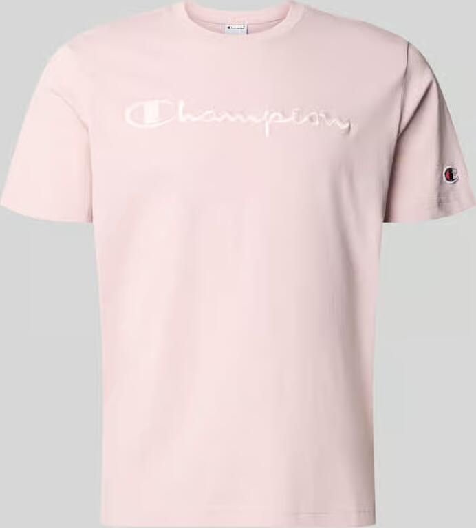 Champion T-shirt met label-stitching met ronde hals - Foto 2