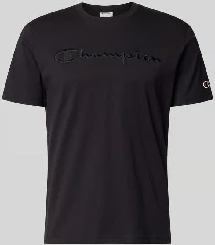 Champion T-shirt met label-stitching met ronde hals - Foto 2