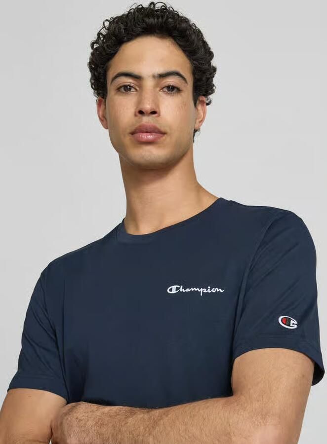 Champion T-shirt met label-stitchings en ronde halsuitsnijding