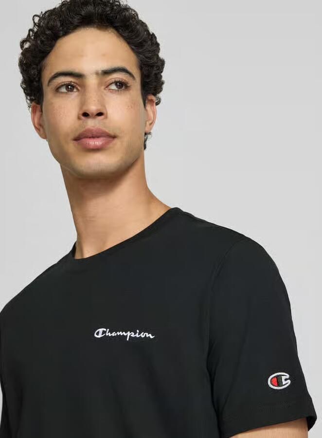 Champion T-shirt met label-stitchings en ronde halsuitsnijding