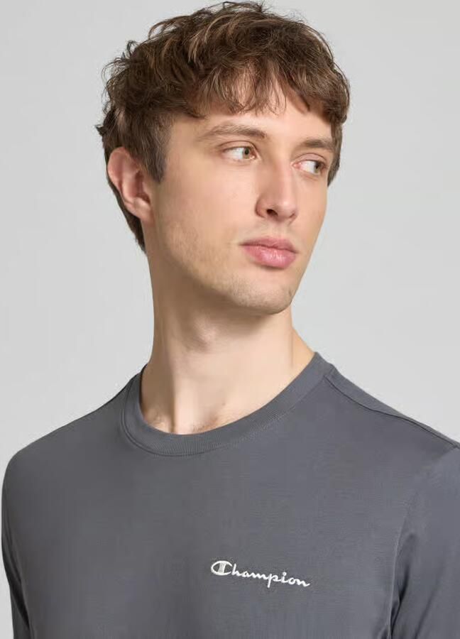 Champion T-shirt met label-stitchings en ronde halsuitsnijding