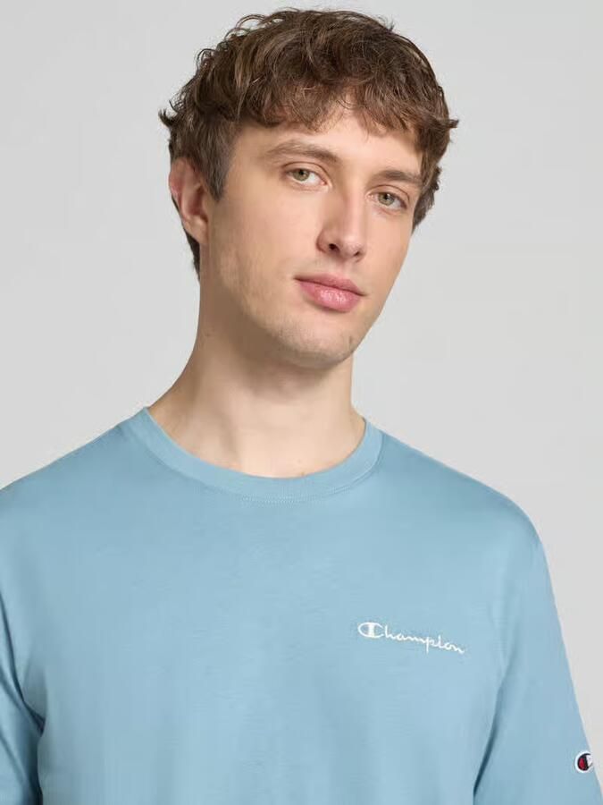 Champion T-shirt met label-stitchings en ronde halsuitsnijding