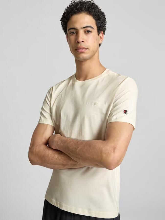 Champion T-shirt met label-stitchings en ronde halsuitsnijding