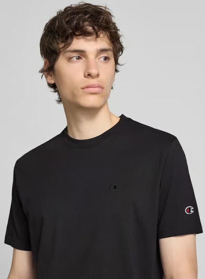 Champion T-shirt met label-stitchings en ronde halsuitsnijding