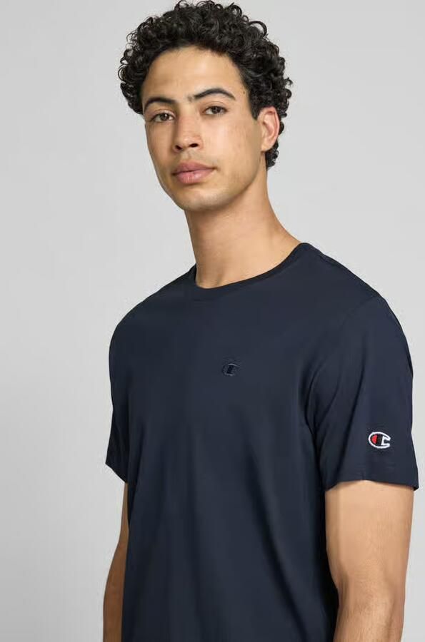 Champion T-shirt met label-stitchings en ronde halsuitsnijding