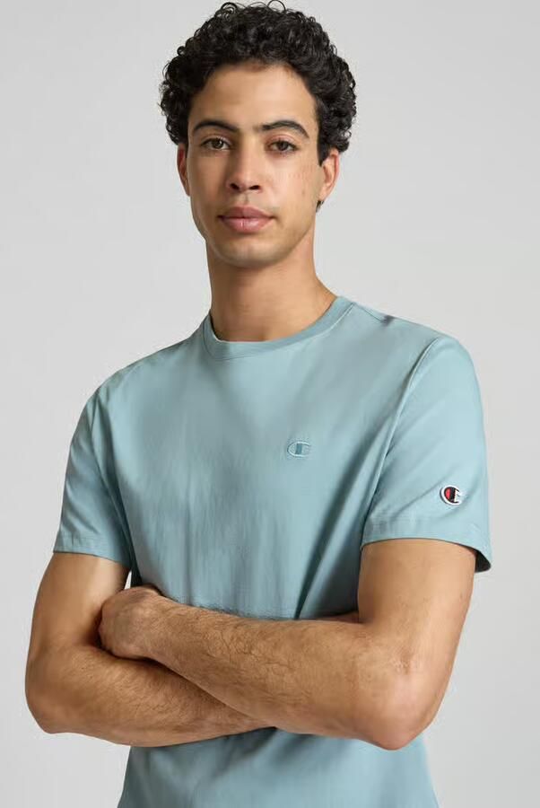 Champion T-shirt met label-stitchings en ronde halsuitsnijding