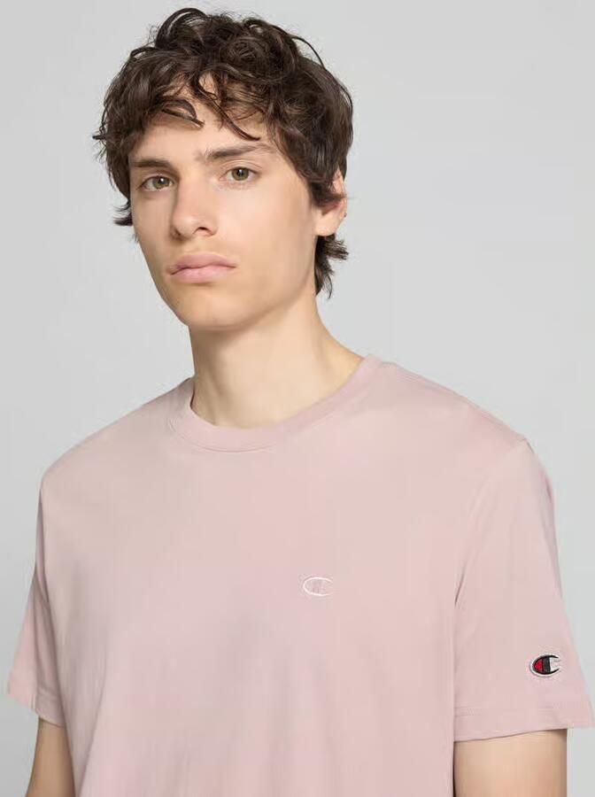 Champion T-shirt met label-stitchings en ronde halsuitsnijding
