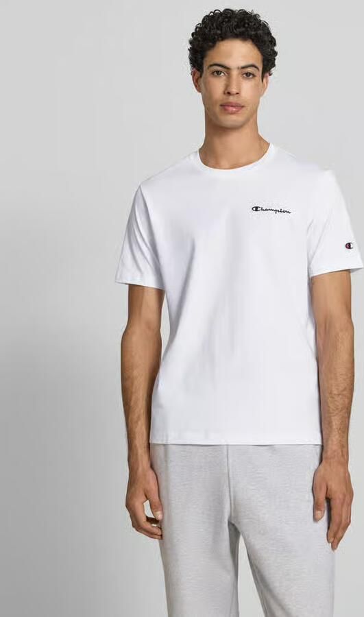 Champion T-shirt met label-stitchings en ronde halsuitsnijding - Foto 3