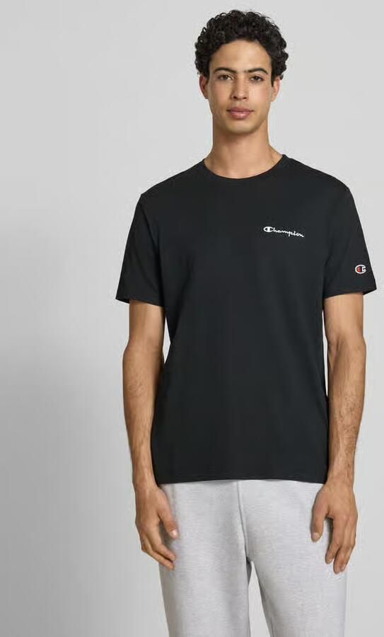 Champion T-shirt met label-stitchings en ronde halsuitsnijding - Foto 3