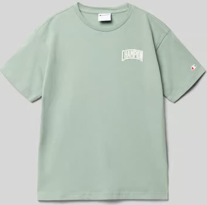 Champion T-shirt met labelprint en ronde hals