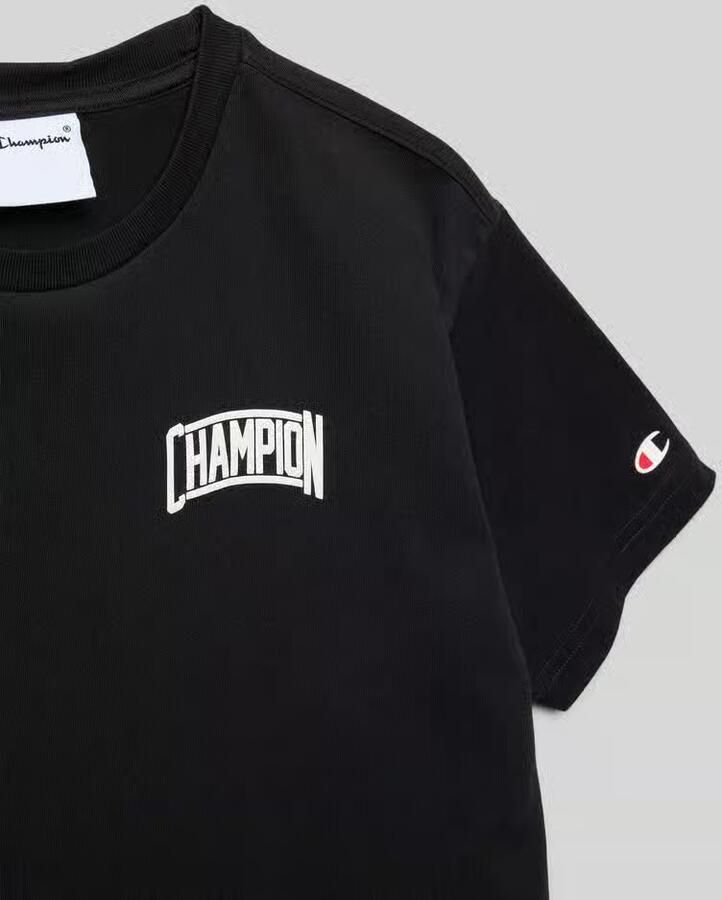 Champion T-shirt met labelprint en ronde hals - Foto 2