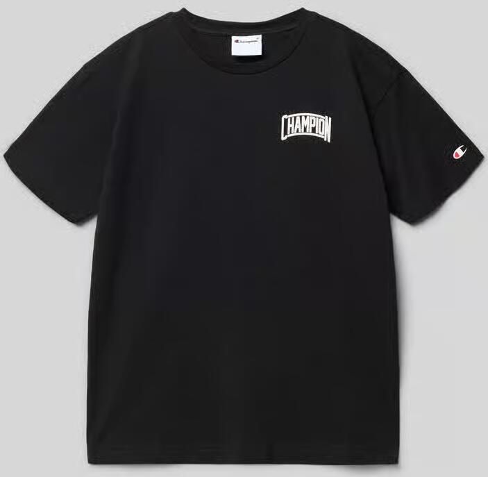 Champion T-shirt met labelprint en ronde hals