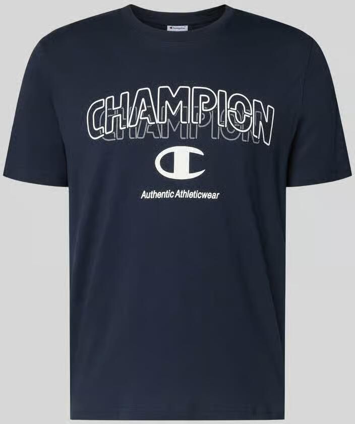 Champion T-shirt met labelprint en ronde hals - Foto 2