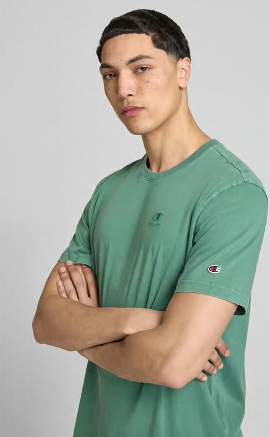 Champion T-shirt met Labelstitching en Ronde hals