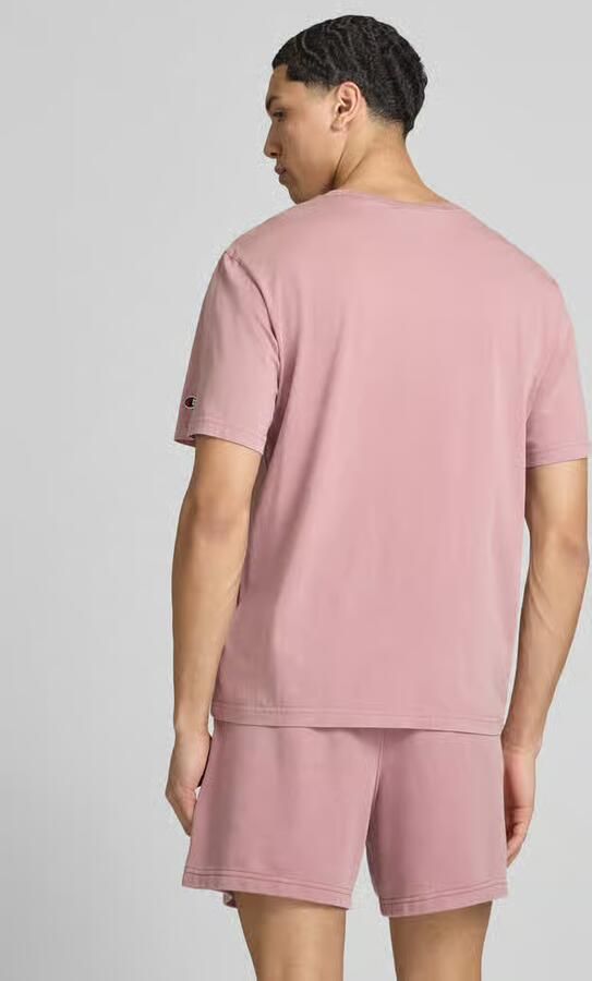 Champion T-shirt met Labelstitching en Ronde hals