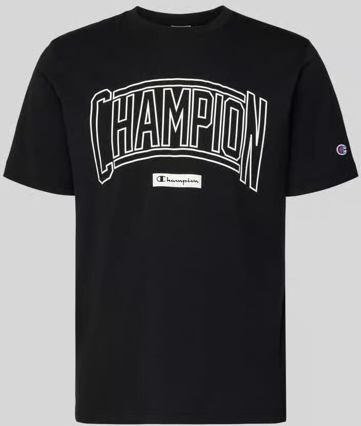 Champion T-shirt met logo en ronde hals - Foto 2