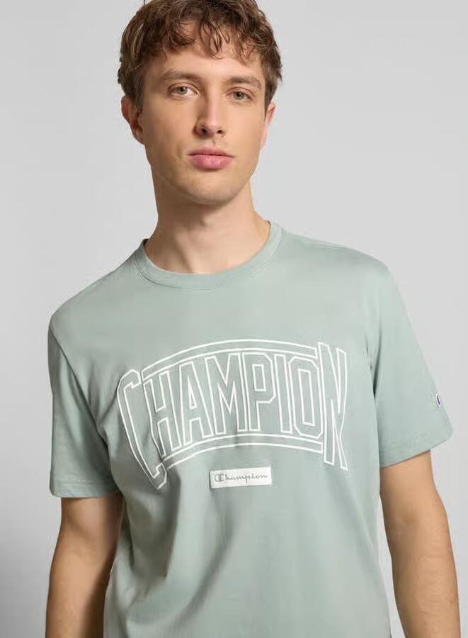 Champion T-shirt met logo en ronde hals