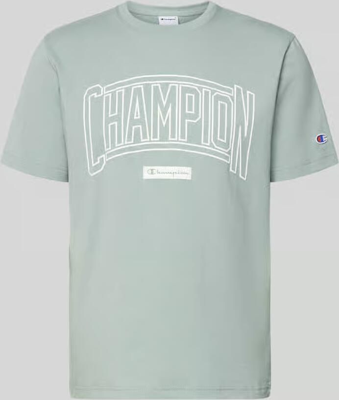 Champion T-shirt met logo en ronde hals - Foto 2