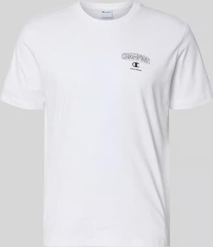 Champion T-shirt met logo en ronde hals - Foto 2