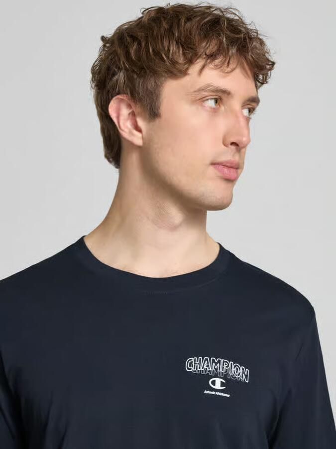 Champion T-shirt met logo en ronde hals