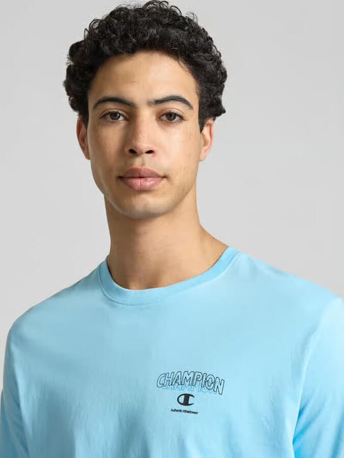Champion T-shirt met logo en ronde hals