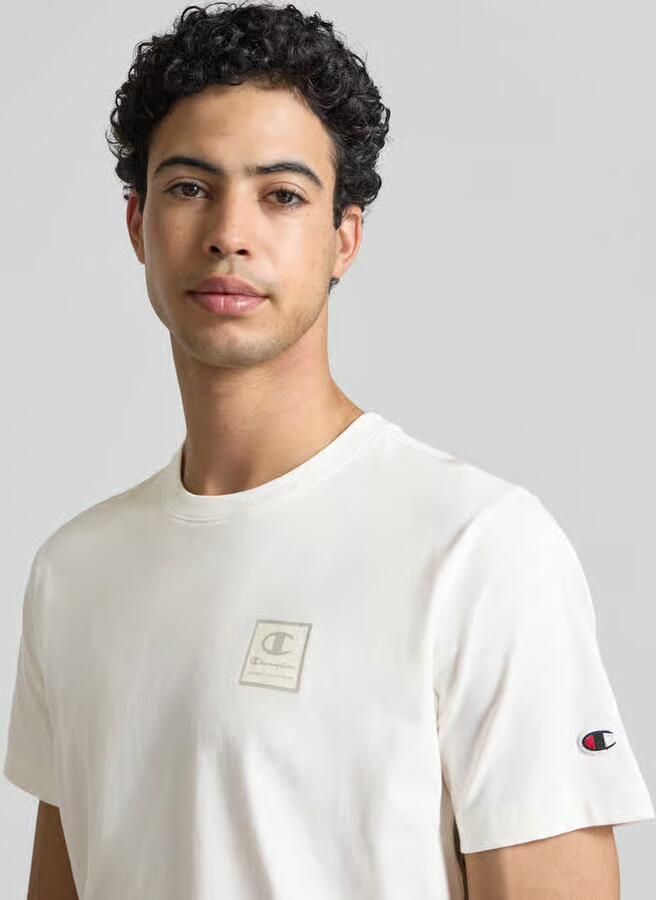 Champion T-shirt met logo en ronde hals