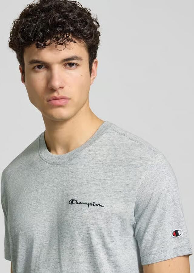 Champion T-shirt met logo-stitchings model 'ICONS CONTRAST' - Foto 2