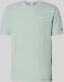 Champion T-shirt met structuurpatroon en label-stitchings