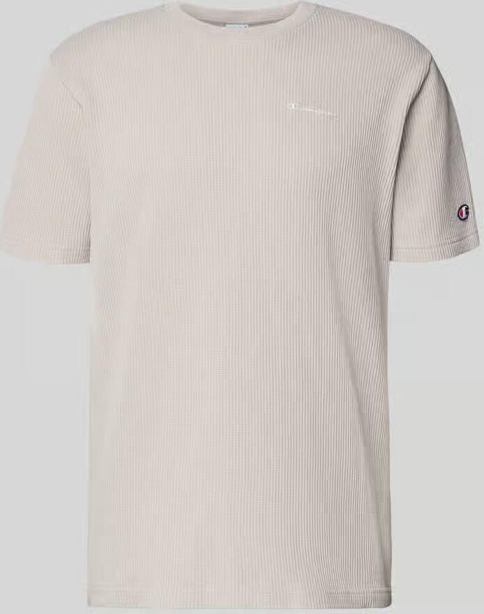 Champion T-shirt met structuurpatroon en label-stitchings - Foto 2