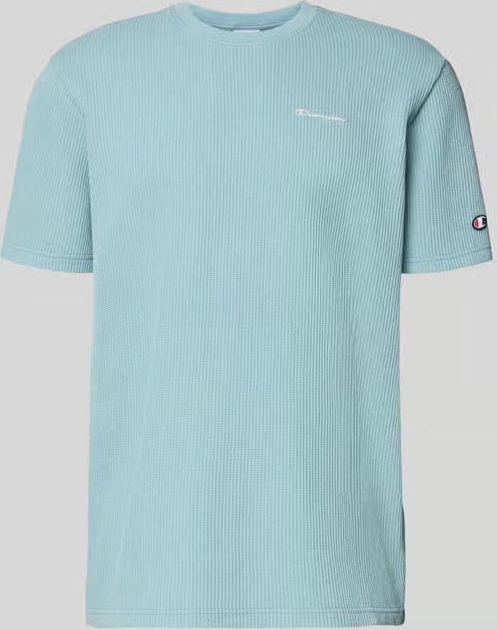 Champion T-shirt met structuurpatroon en label-stitchings - Foto 2