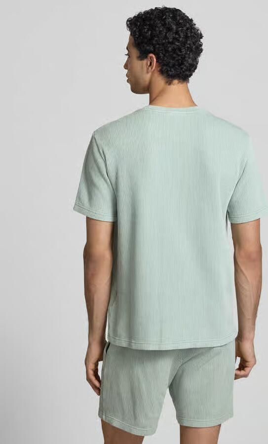 Champion T-shirt met structuurpatroon en label-stitchings - Foto 3