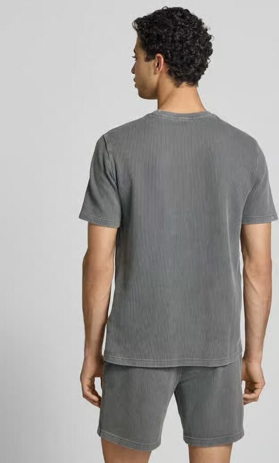 Champion T-shirt met structuurpatroon en label-stitchings - Foto 4