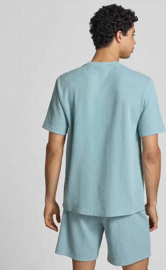 Champion T-shirt met structuurpatroon en label-stitchings