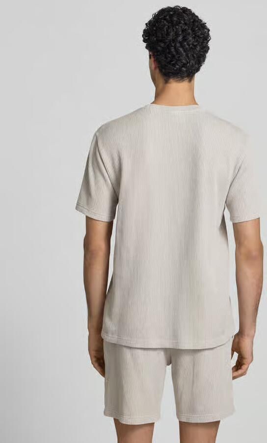 Champion T-shirt met structuurpatroon en label-stitchings