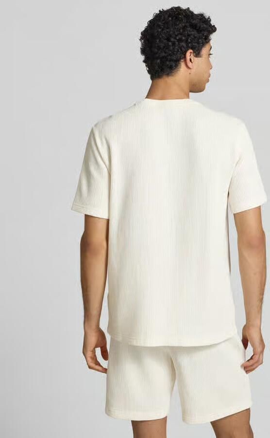 Champion T-shirt met structuurpatroon en label-stitchings