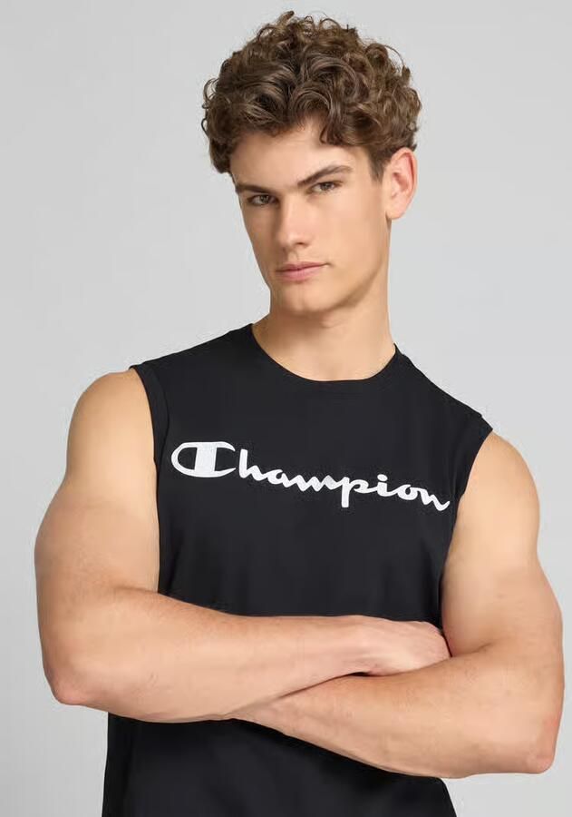 Champion Top met logo en ronde hals