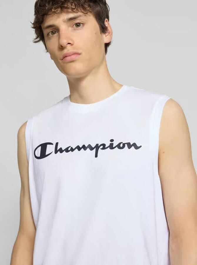 Champion Top met logo en ronde hals