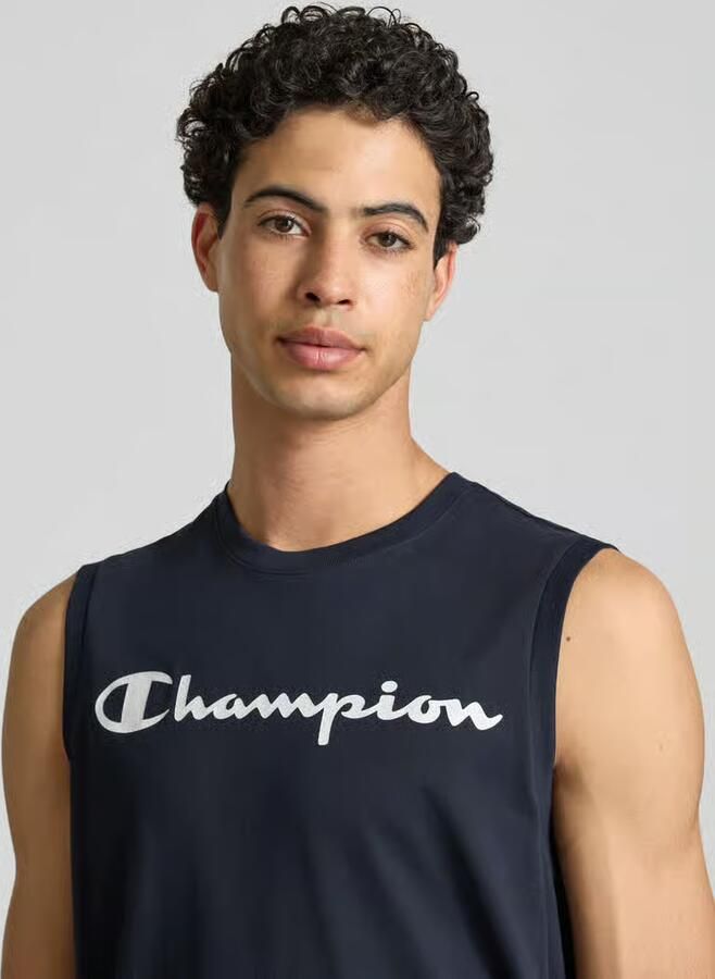 Champion Top met logo en ronde hals