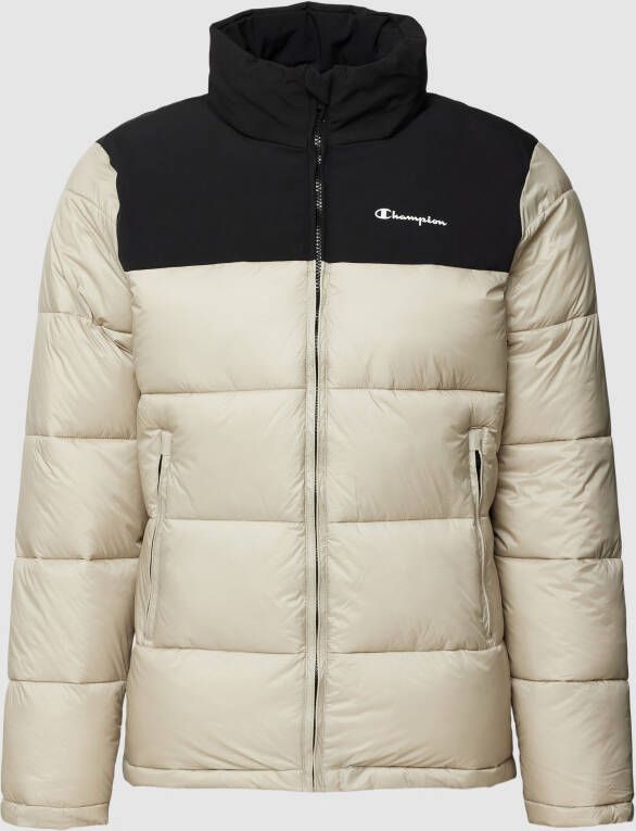 Champion Gewatteerd jack met logoprint