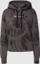 Champion Tie-Dye Print Cropped Hoodie Gray Dames - Thumbnail 1