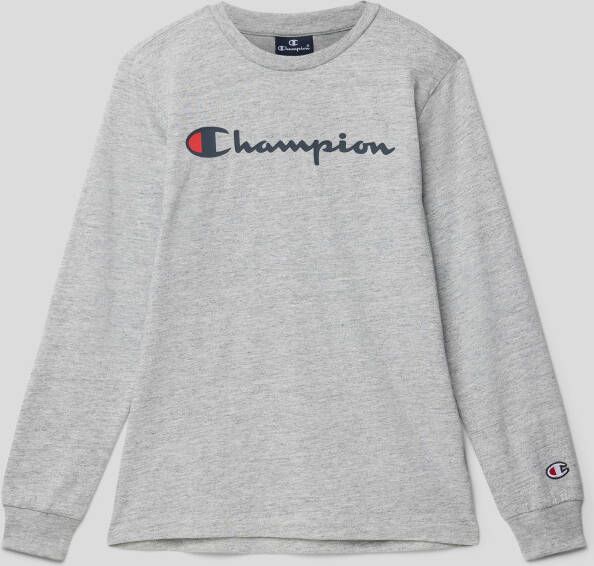 Champion Shirt met lange mouwen en labelprint