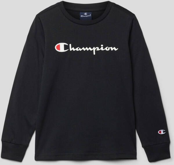 Champion Shirt met lange mouwen en labelprint