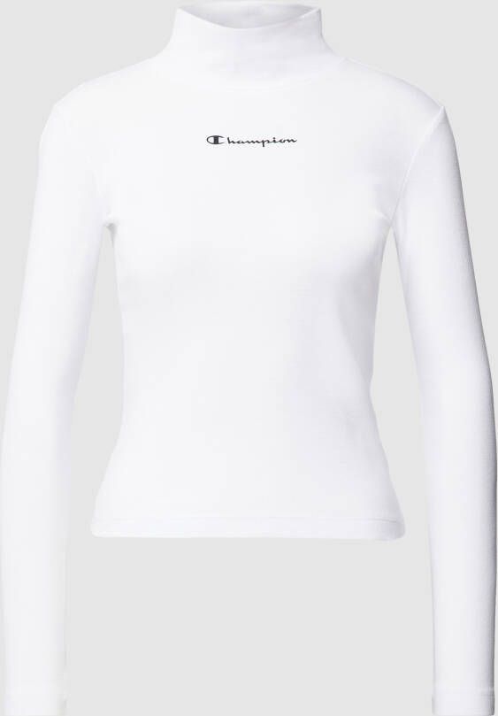 Champion Shirt met lange mouwen en labelprint model 'HIGH'