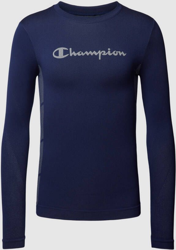 Champion Shirt met lange mouwen en labelstitching model 'ENTRY LEVEL'